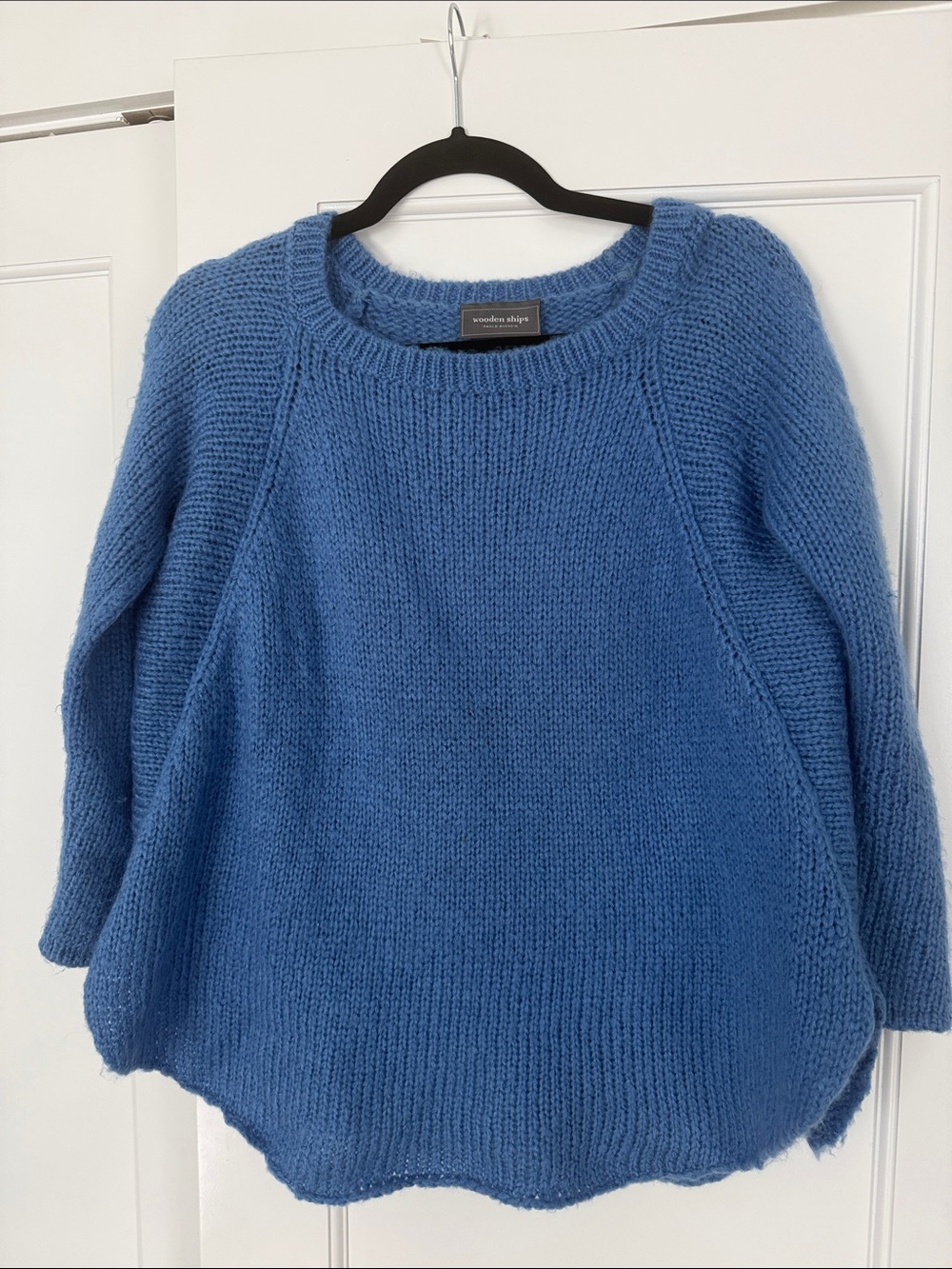 Wooden Ships Sky Blue Crewneck Knit Sweater